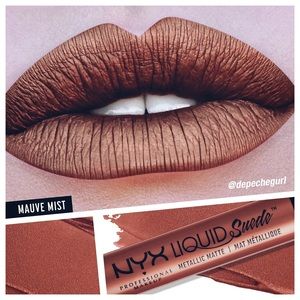 🔥NYX Liquid Suede Metallic *MUAVE MIST*🔥W/GOLD😍